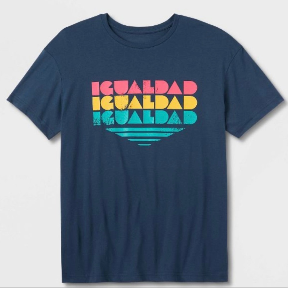Pride Adult Igualdad Short Sleeve T-Shirt - Blue